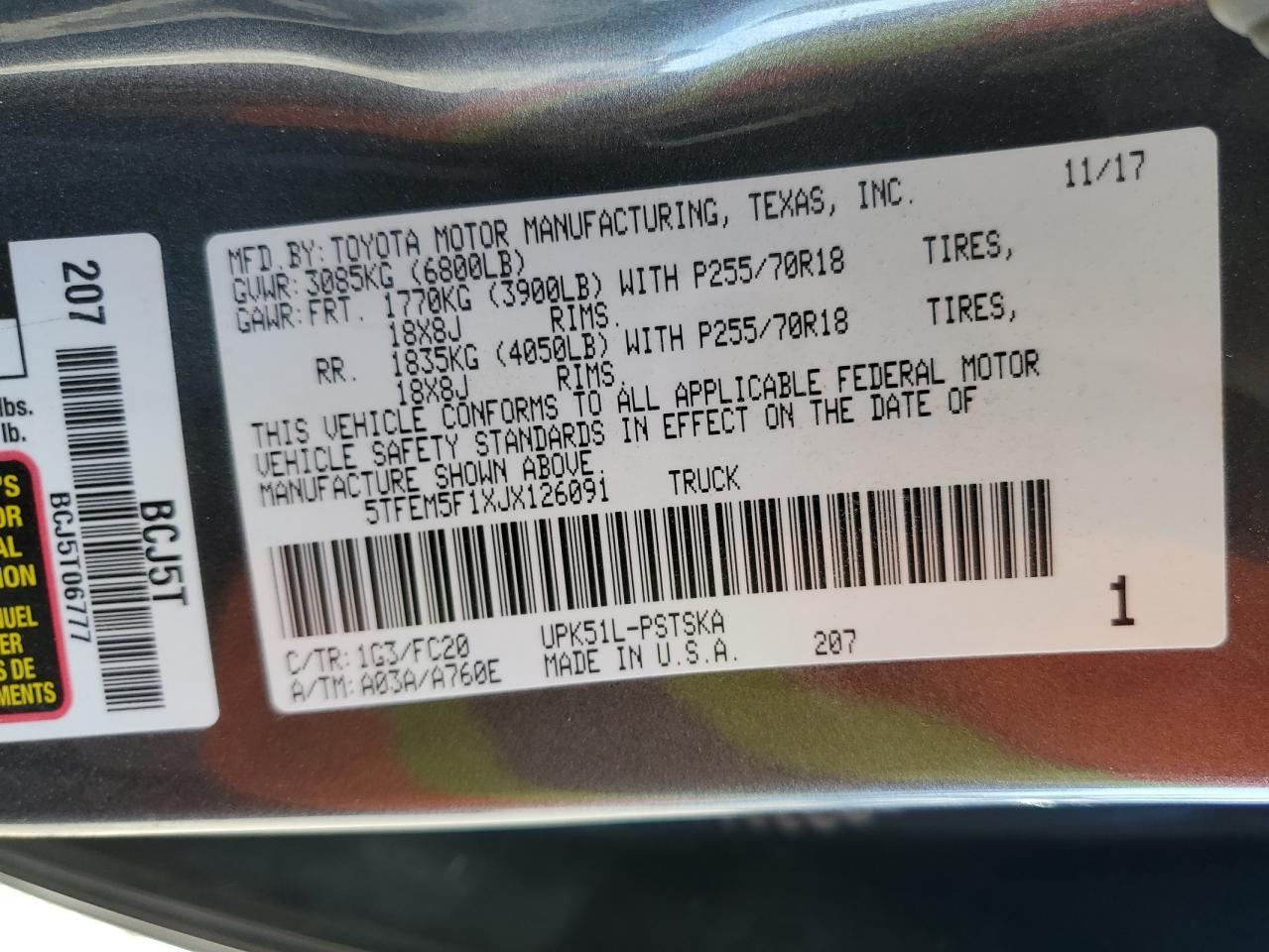 2018 Toyota Tundra - Image 12