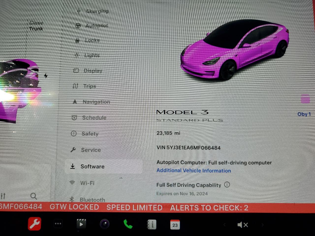 VIN 5YJ3E1EA6MF066484 2021 TESLA MODEL 3 no.9