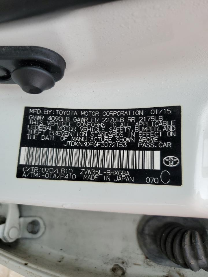 JTDKN3DP6F3072153 2015 Toyota Prius Plug-In