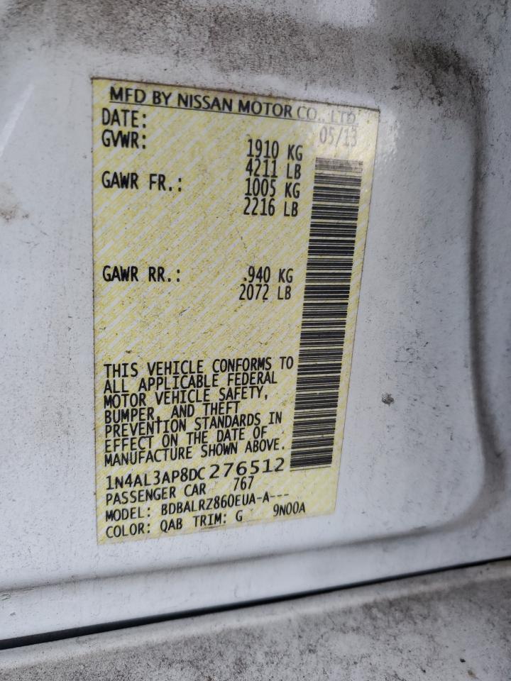 1N4AL3AP8DC276512 2013 Nissan Altima 2.5