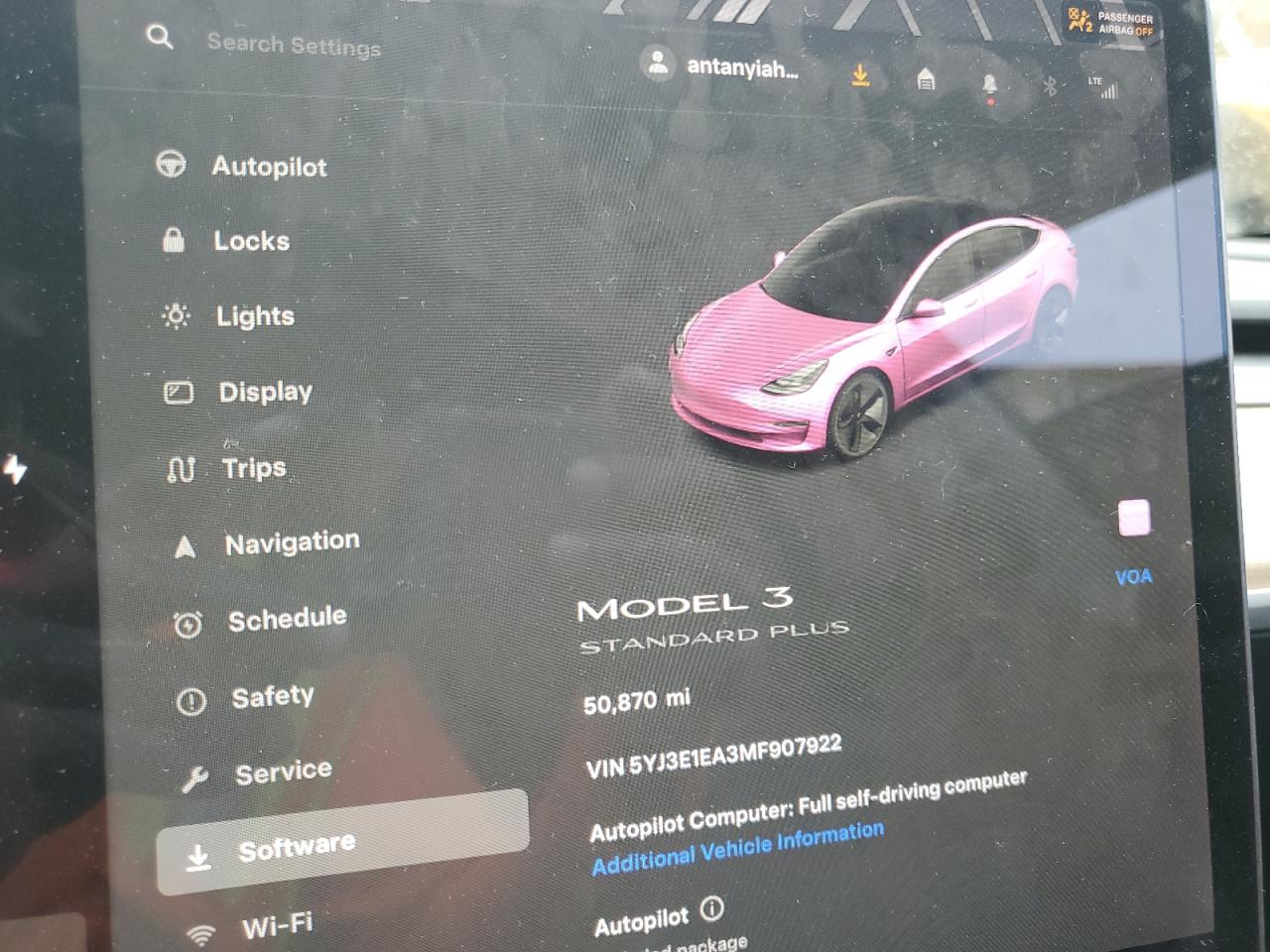 5YJ3E1EA3MF907922 2021 Tesla Model 3