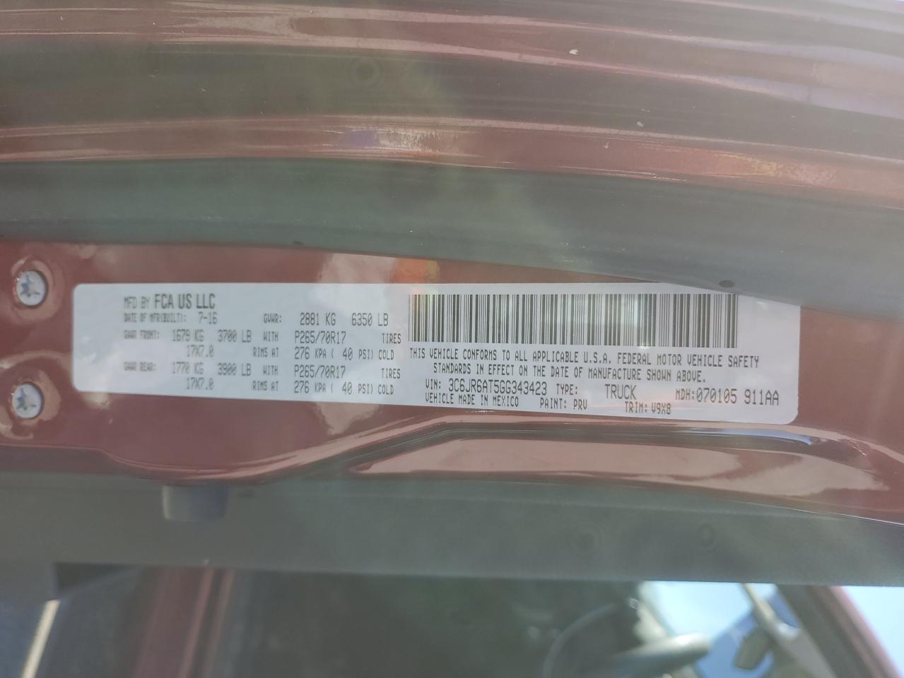 2016 RAM 1500 - Image 12