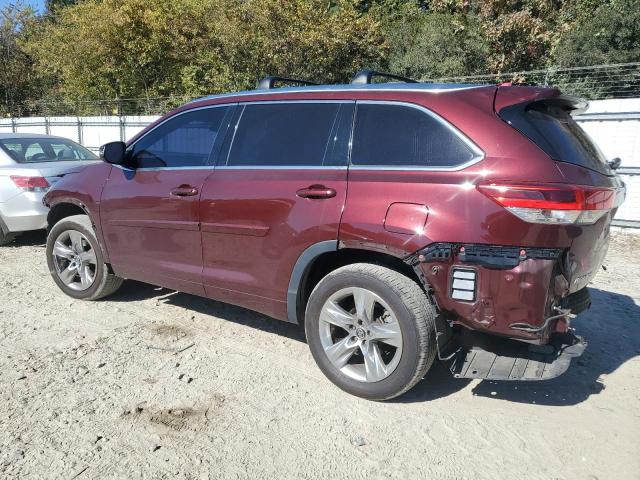  TOYOTA HIGHLANDER 2018 Бургунди