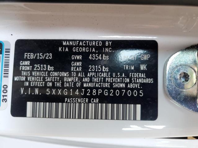 5XXG14J28PG207005 Kia K5 LXS 12