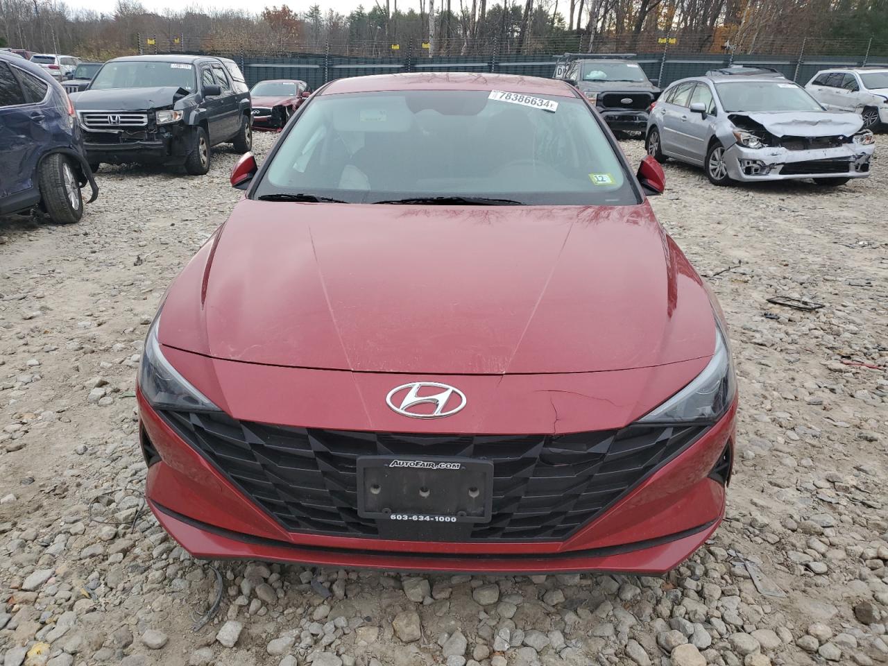 2021 Hyundai Elantra Sel VIN: KMHLS4AG8MU211855 Lot: 78386634