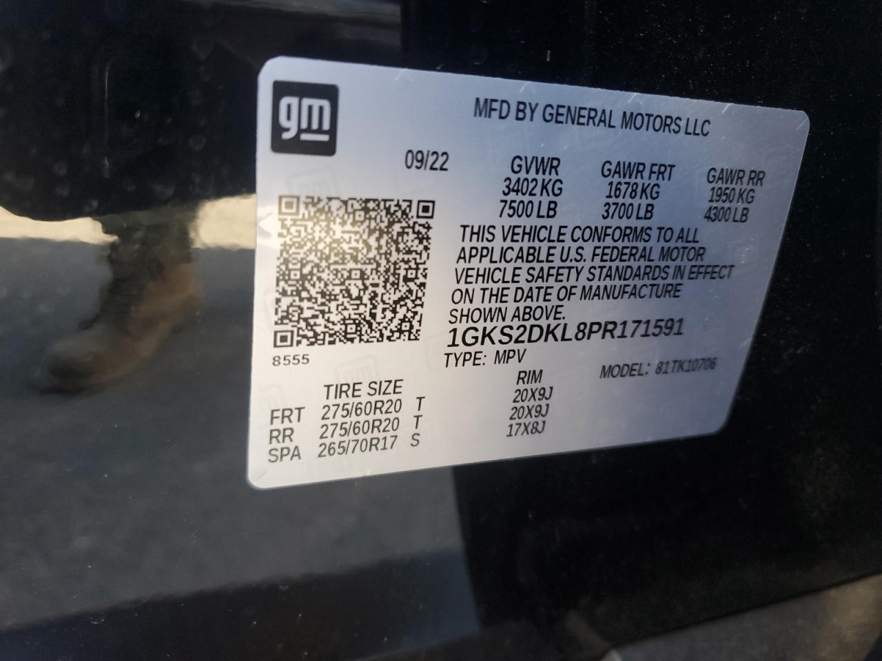 1GKS2DKL8PR171591 2023 GMC Yukon Denali