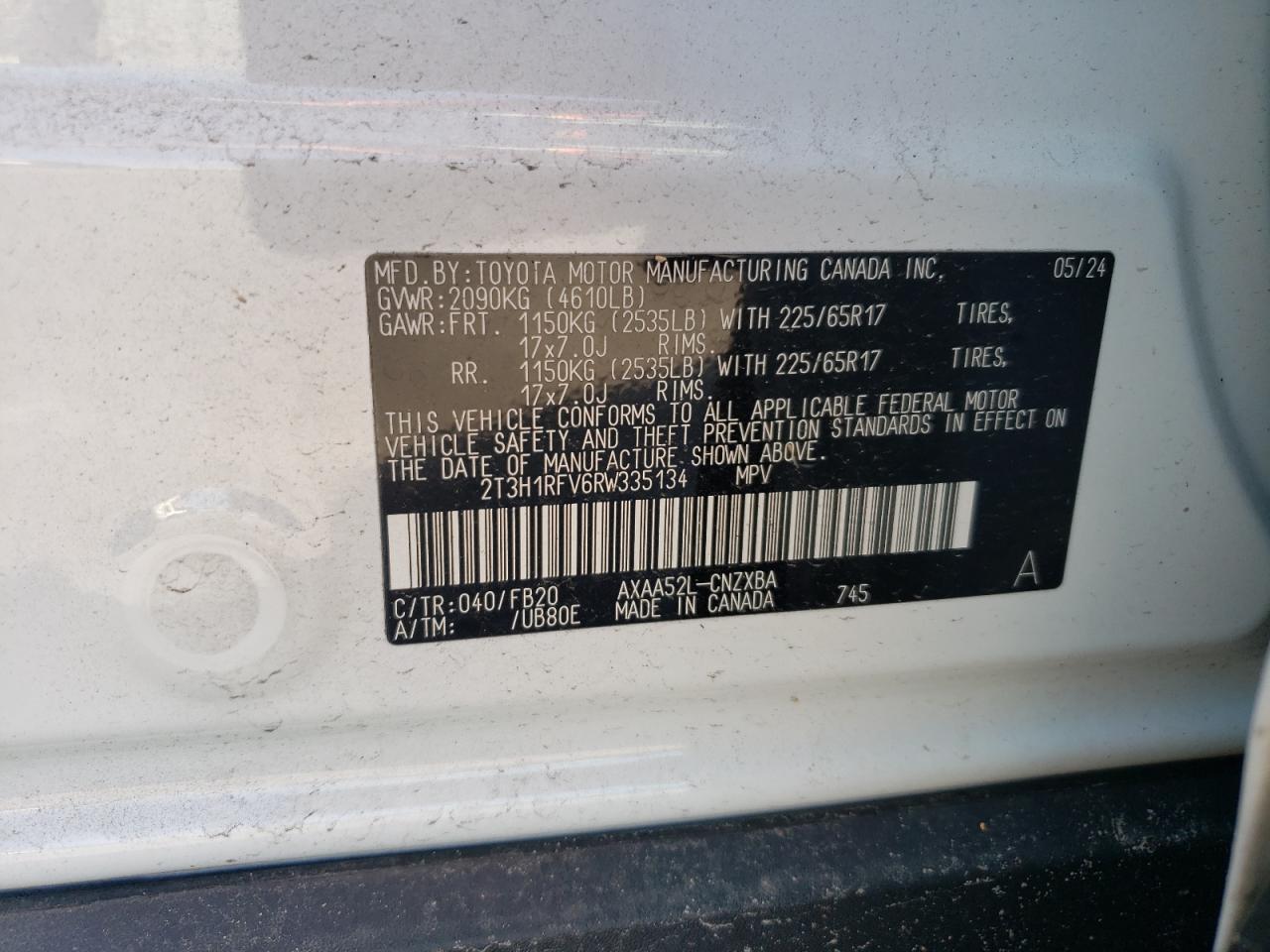 2T3H1RFV6RW335134 2024 TOYOTA RAV 4 - Image 15