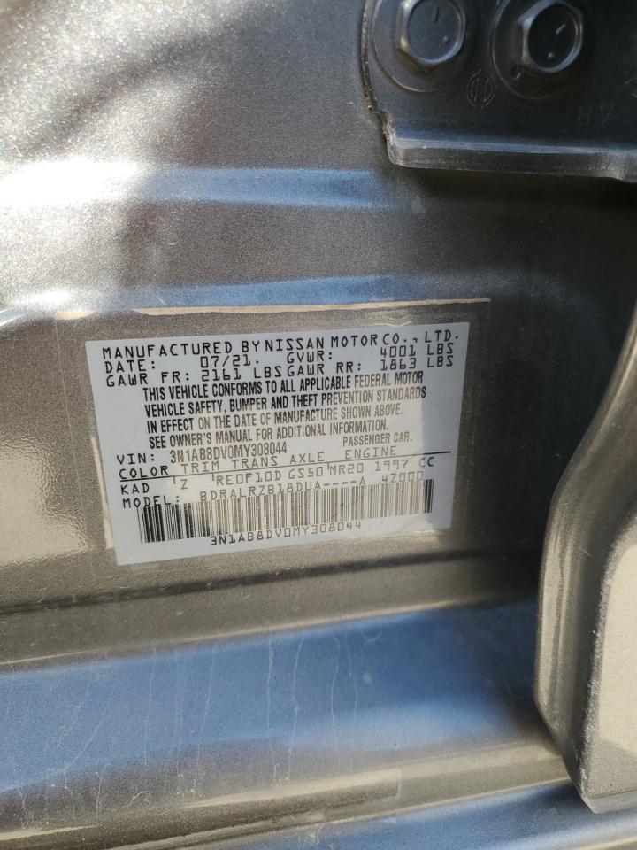 2021 Nissan Sentra Sr VIN: 3N1AB8DV0MY308044 Lot: 76981854