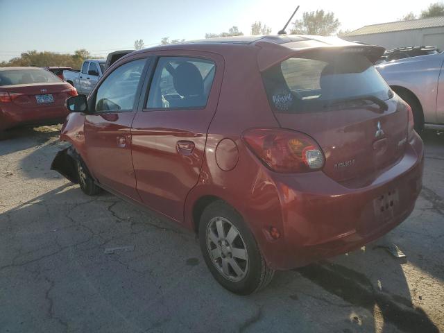 Hatchbacks MITSUBISHI MIRAGE 2015 Czerwony