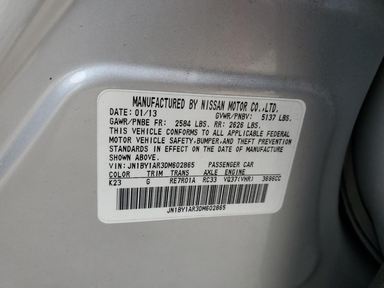 2013 Infiniti M - Image 14