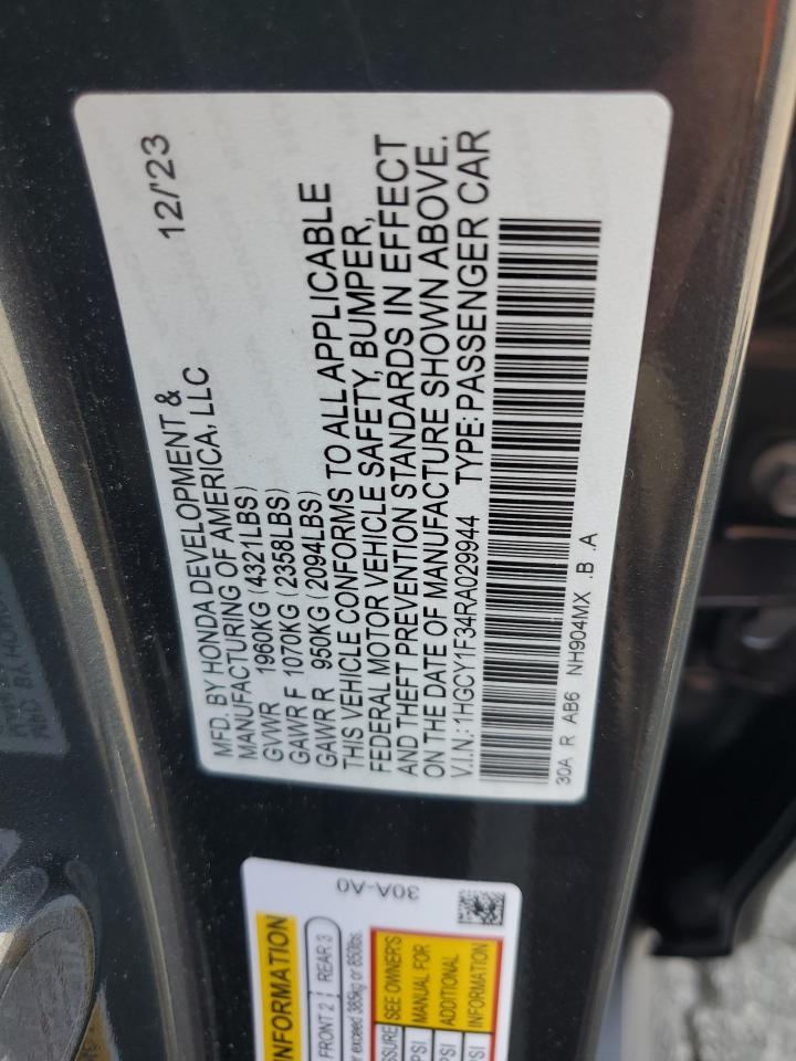 1HGCY1F34RA029944 2024 Honda Accord Ex