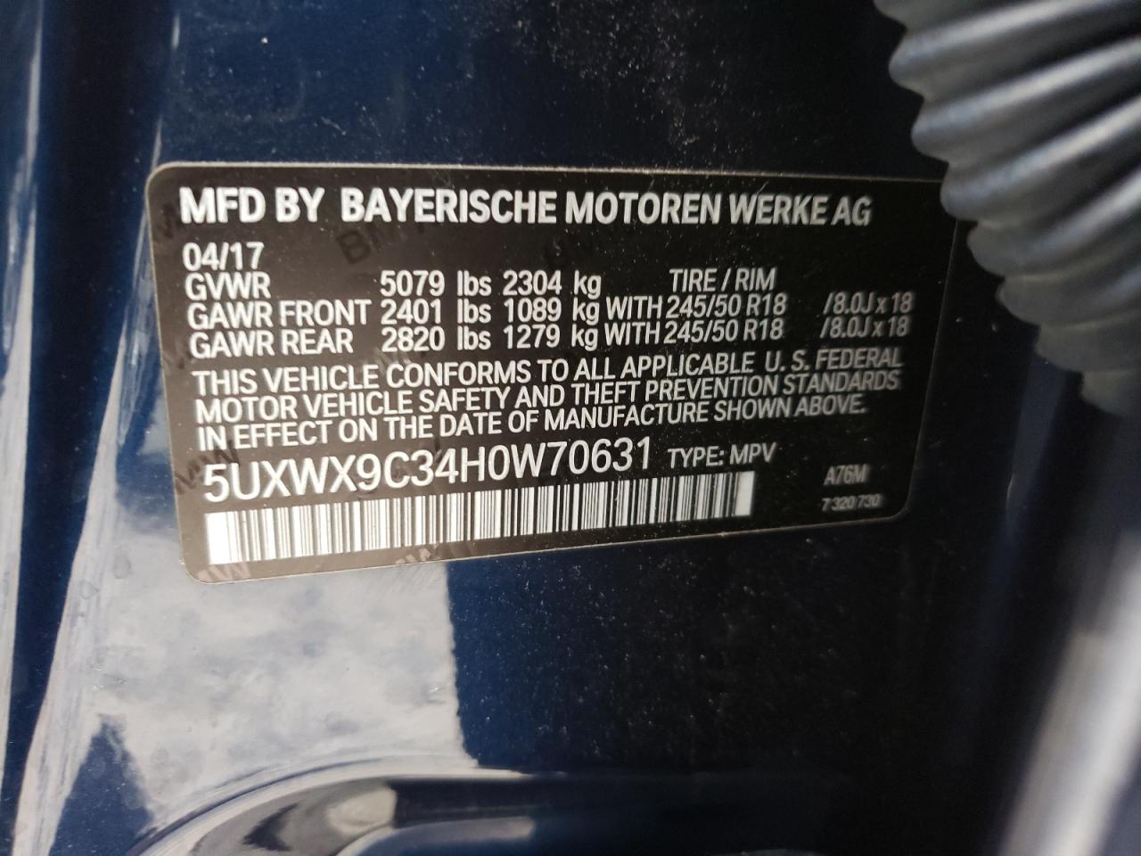 2017 BMW X3 - Image 13