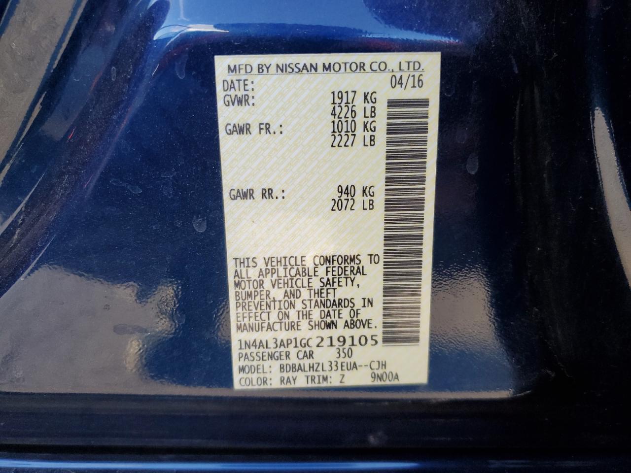 2016 Nissan Altima - Image 14
