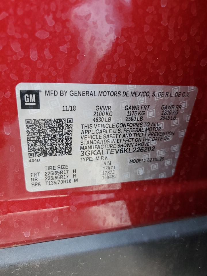 3GKALTEV6KL226202 2019 GMC Terrain Sle