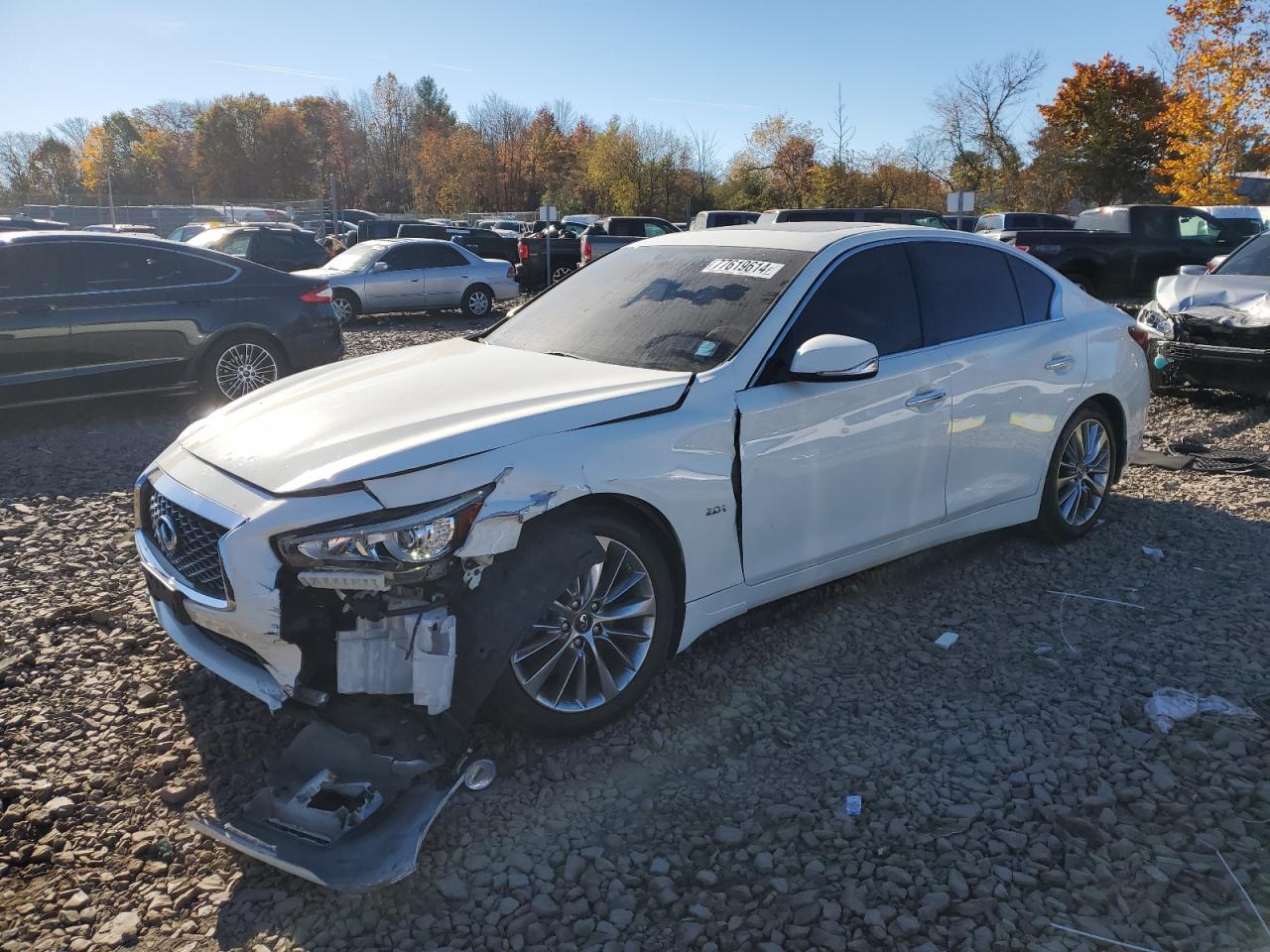 2018 Infiniti Q50 Pure VIN: JN1CV7ARXJM280057 Lot: 77619614