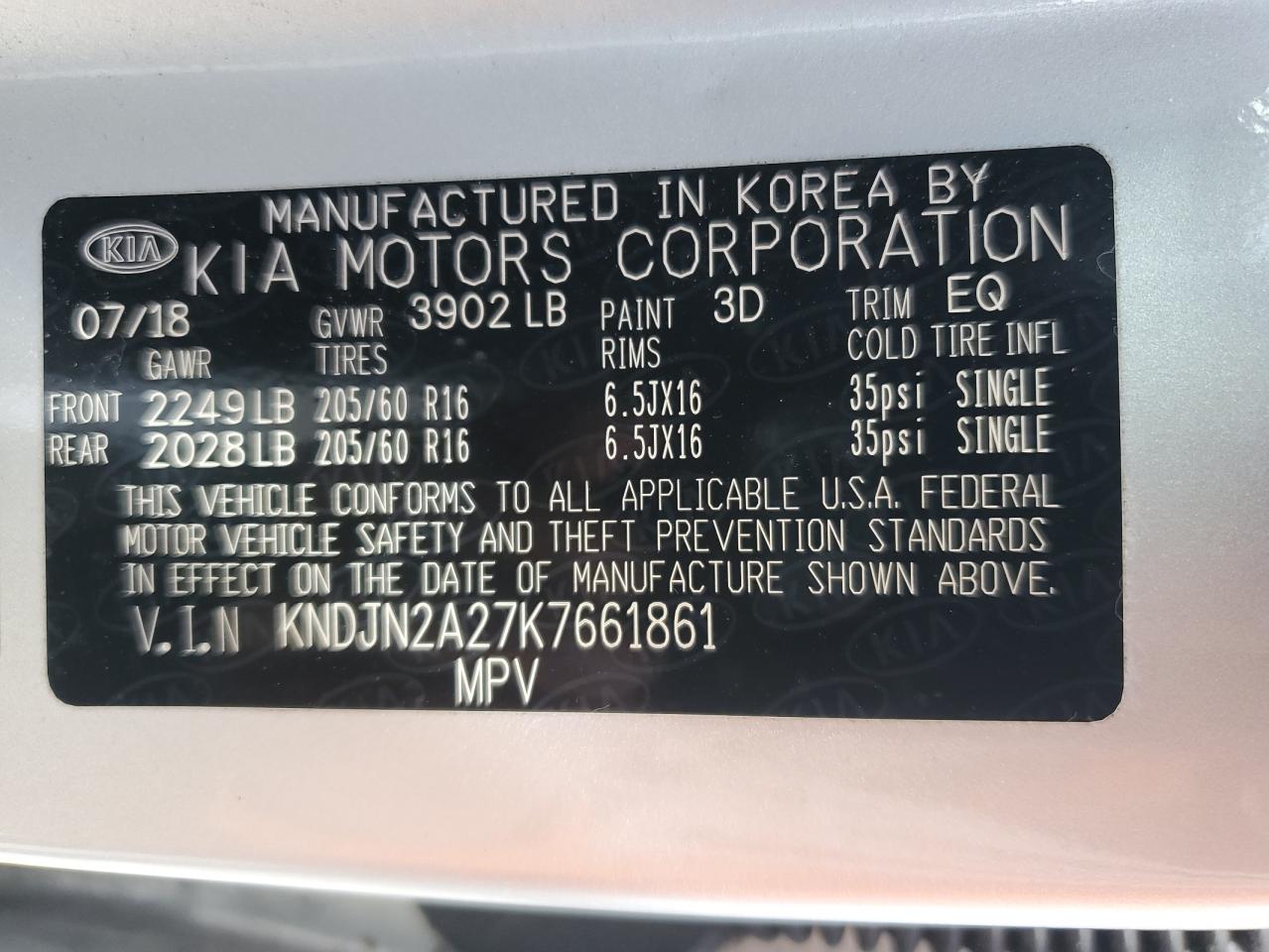 KNDJN2A27K7661861 2019 Kia Soul