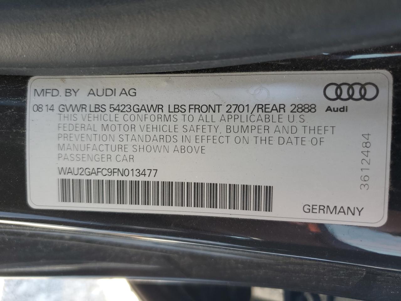 2015 Audi A7 - Image 12