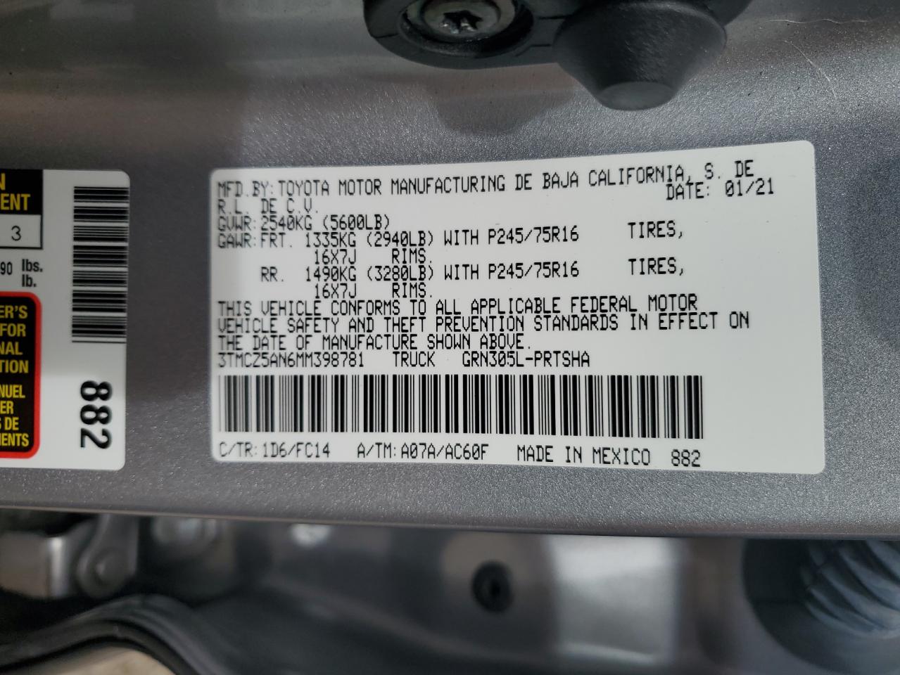 2021 Toyota Tacoma - Image 13