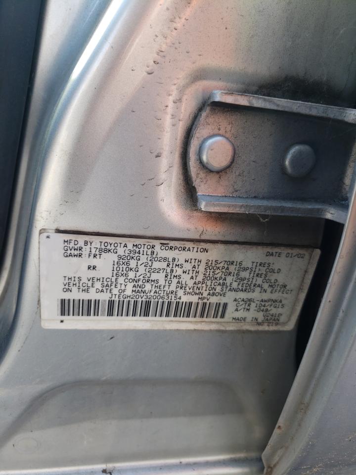 JTEGH20V320063154 2002 Toyota Rav4