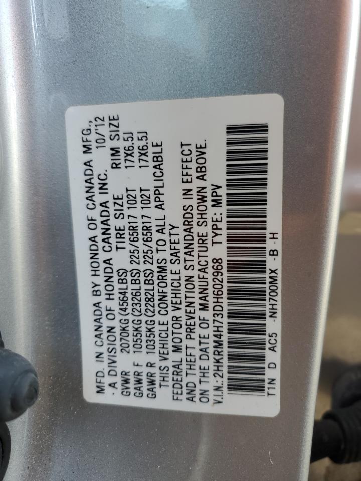 2HKRM4H73DH602968 2013 Honda Cr-V Exl