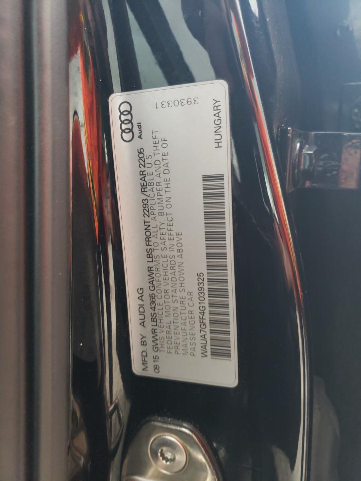 WAUA7GFF4G1039325 2016 Audi A3 Premium