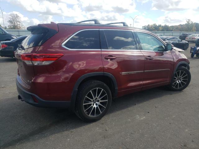  TOYOTA HIGHLANDER 2018 Бургунди