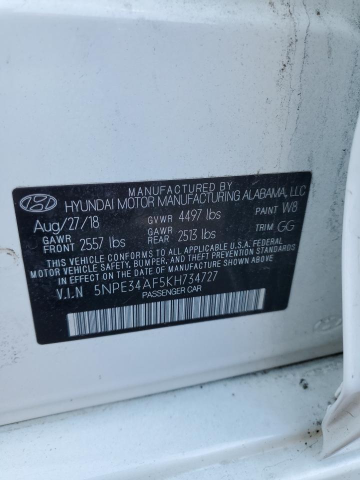 5NPE34AF5KH734727 2019 Hyundai Sonata Limited