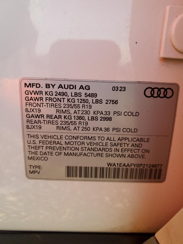 VIN WA1EAAFY0P2124977 2023 AUDI Q5 no.13