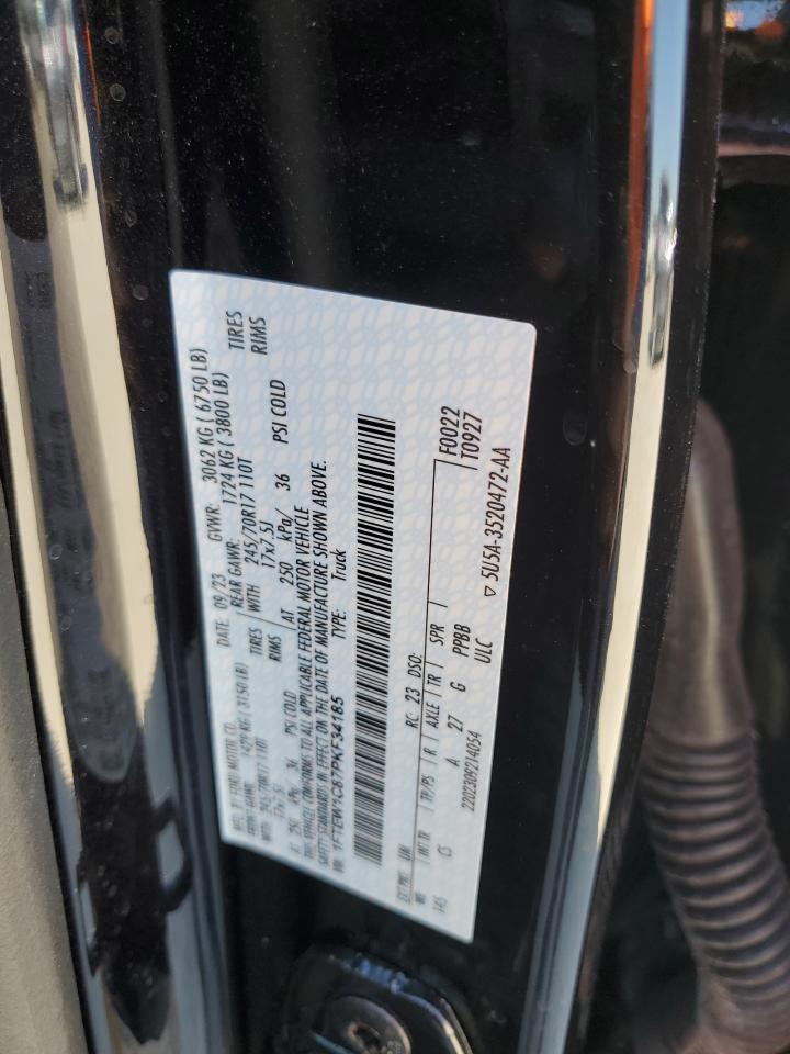 2023 Ford F150 Supercrew VIN: 1FTEW1C87PKF34185 Lot: 76206484