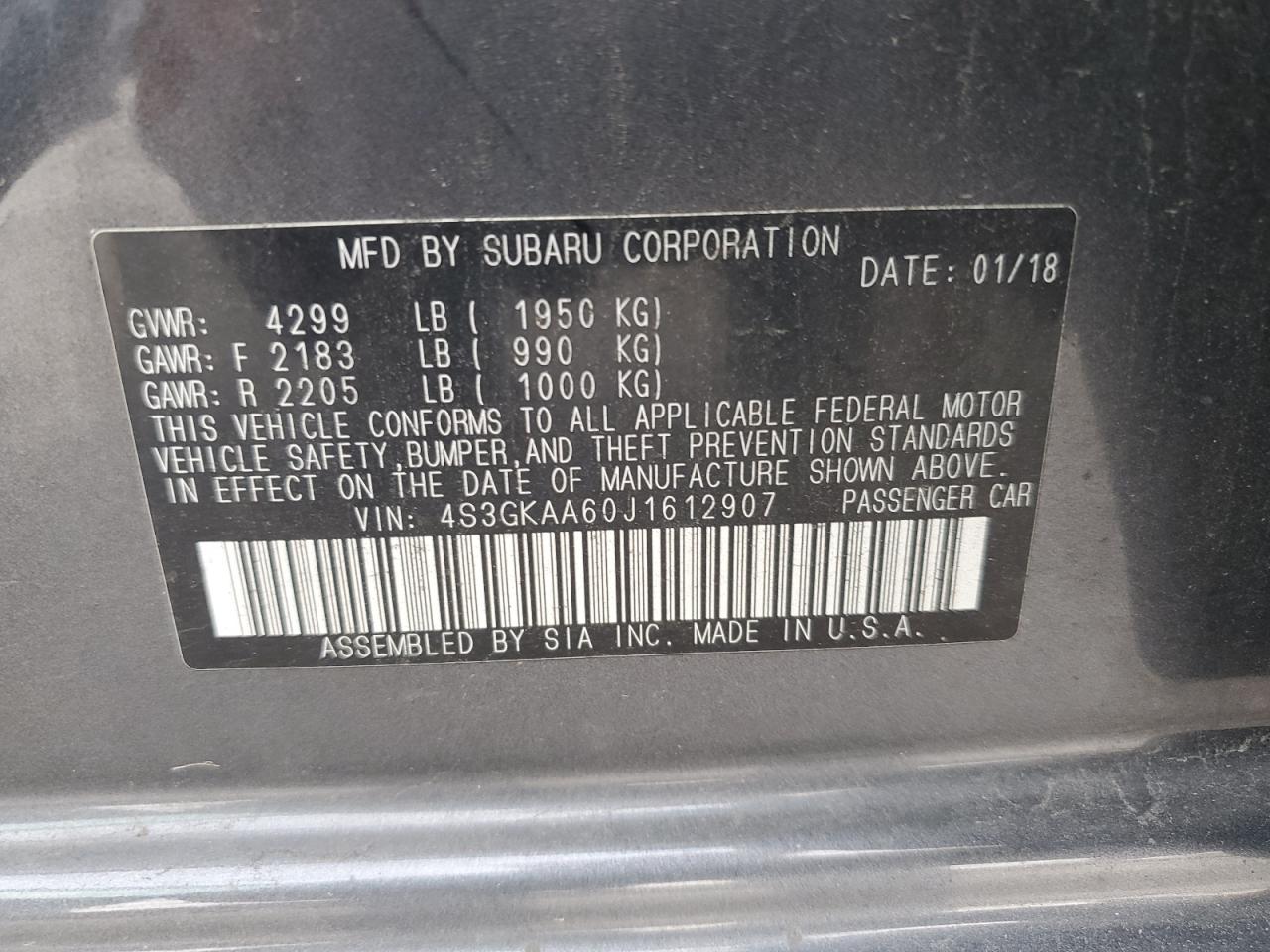 2018 Subaru Impreza - Image 13