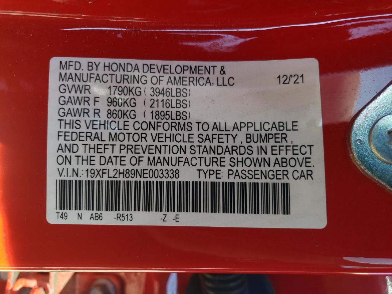2022 Honda Civic - Image 13