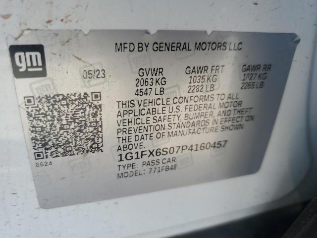 1G1FX6S07P4160457 Chevrolet Bolt EV 2L 13