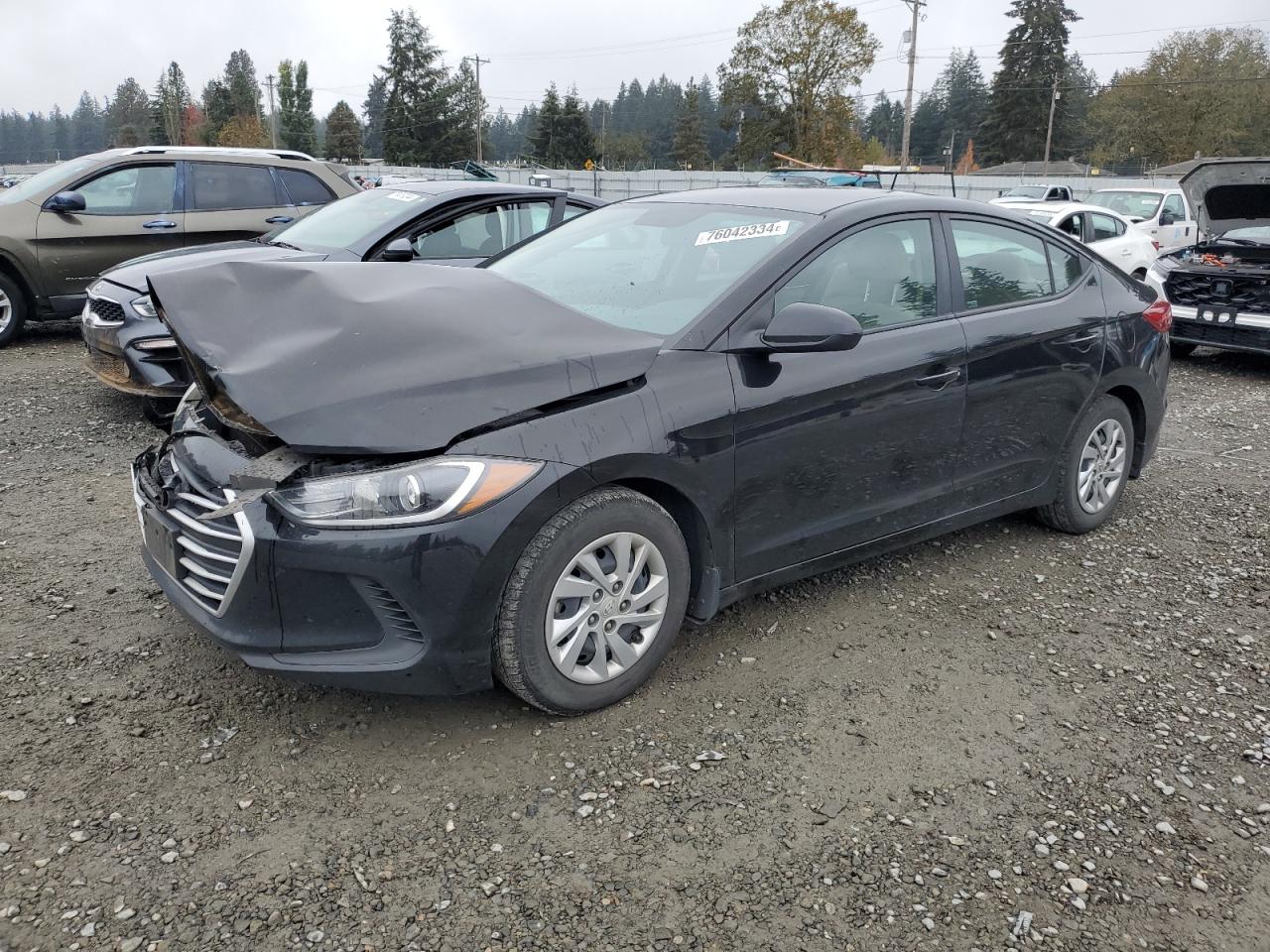 KMHD74LF2HU394752 2017 Hyundai Elantra Se