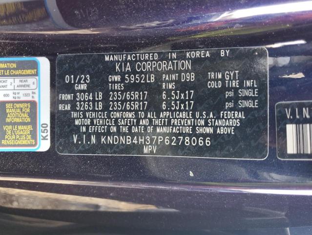 KNDNB4H37P6278066 Kia Carnival L  13