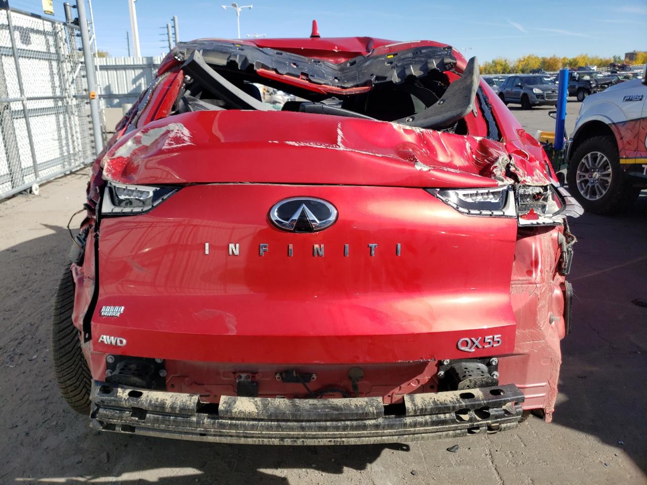 2022 Infiniti Qx55 Essential VIN: 3PCAJ5K3XNF114795 Lot: 77223154