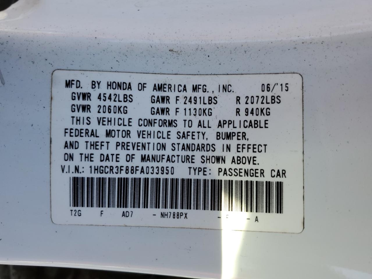 2015 Honda Accord - Image 12