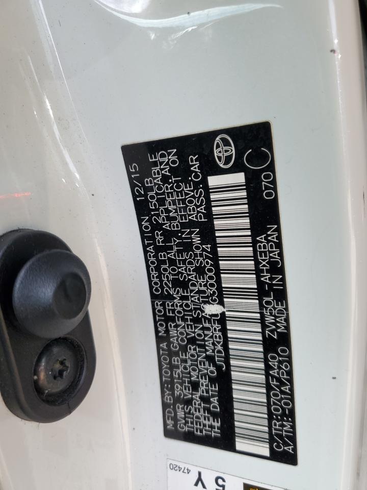 JTDKBRFU5G3000974 2016 Toyota Prius