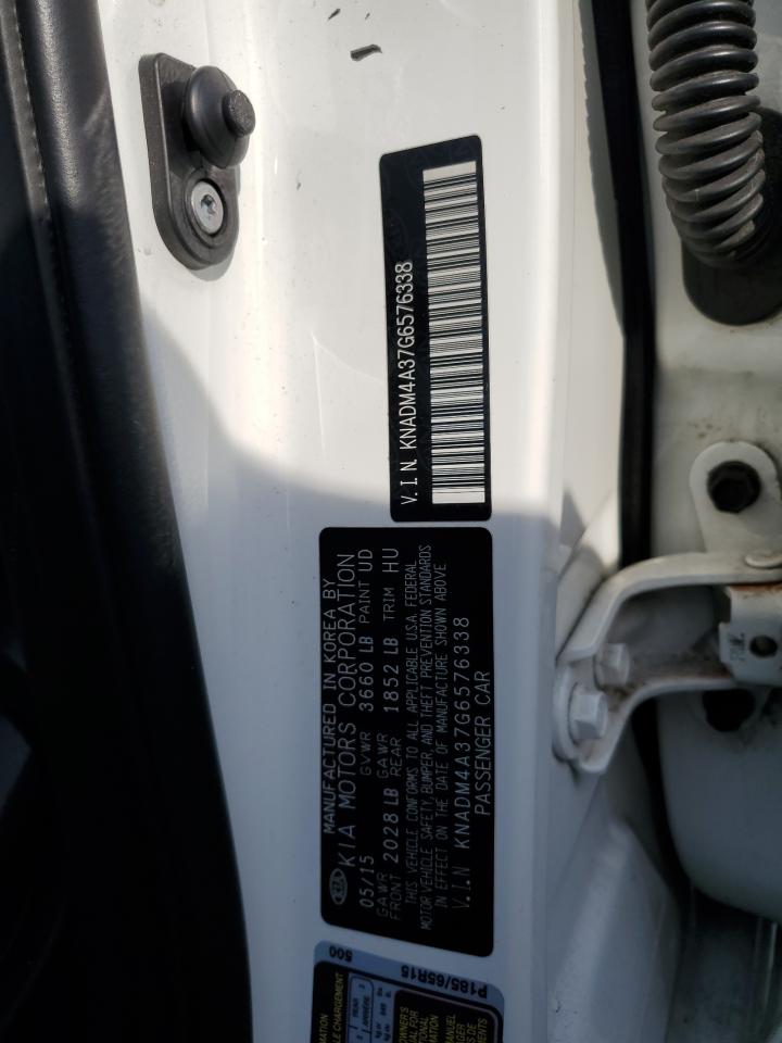 KNADM4A37G6576338 2016 Kia Rio Lx