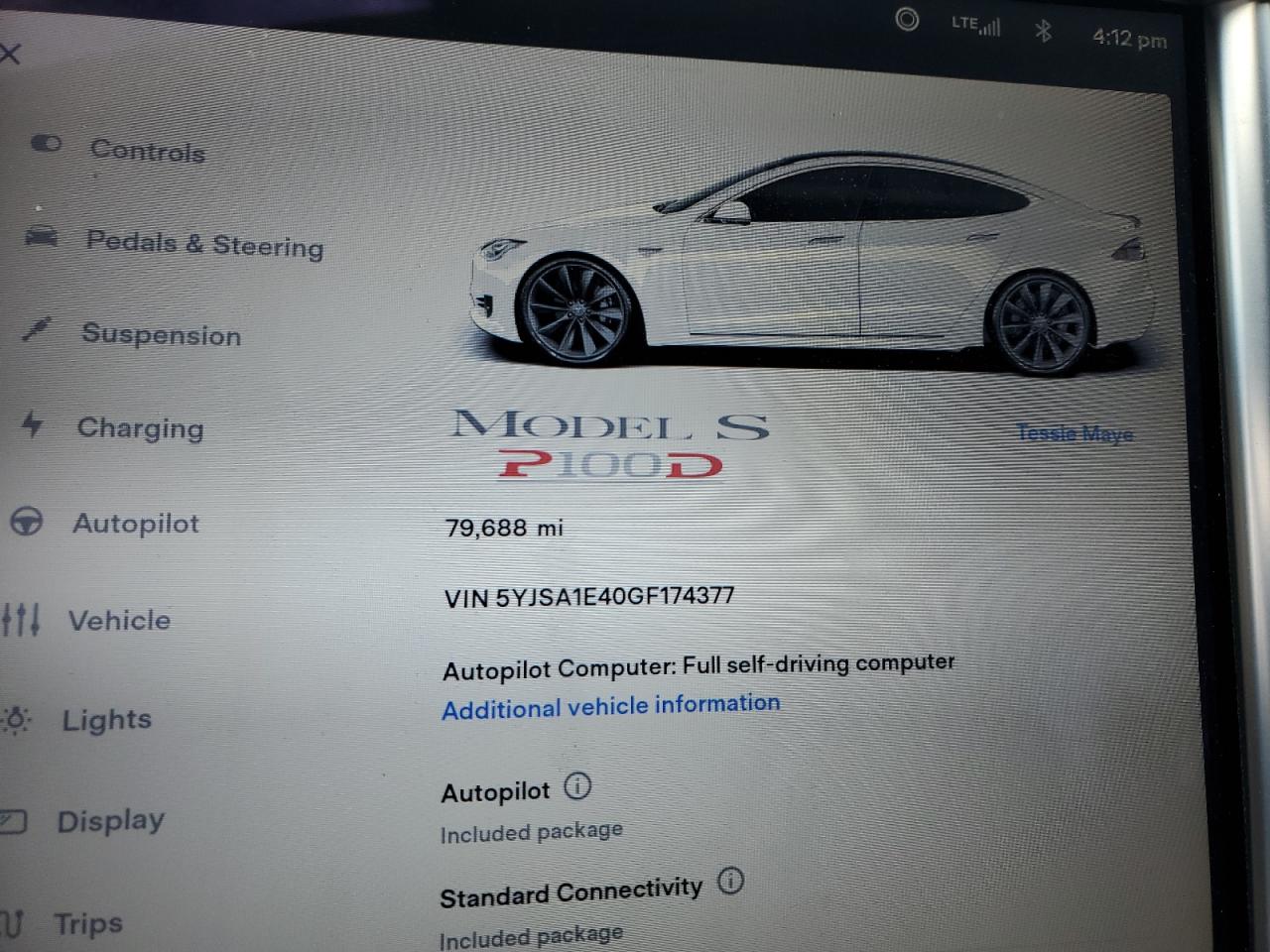 5YJSA1E40GF174377 2016 Tesla Model S