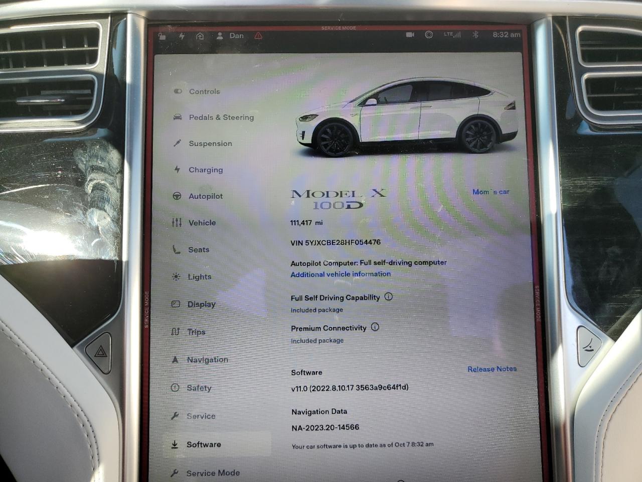 5YJXCBE28HF054476 2017 Tesla Model X