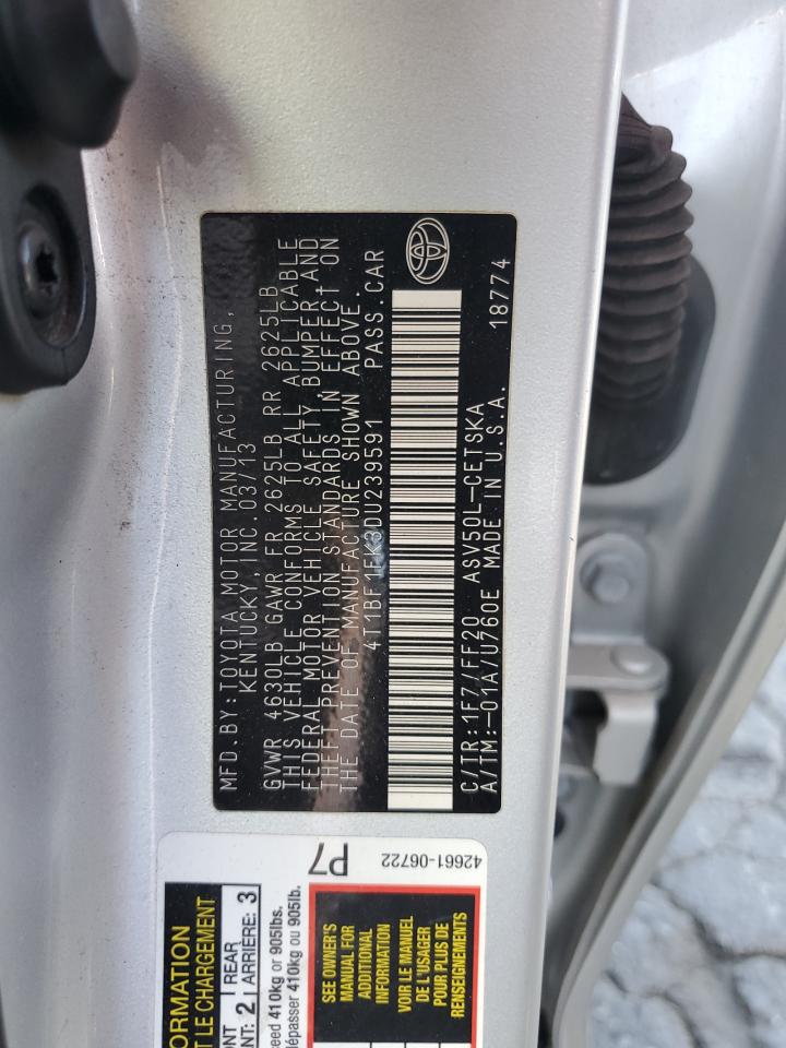 4T1BF1FK3DU239591 2013 Toyota Camry L