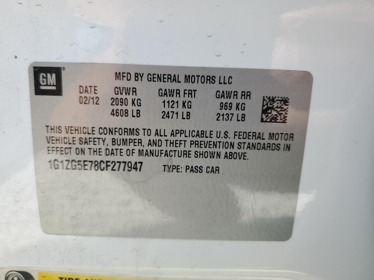 2012 Chevrolet Malibu - Image 12