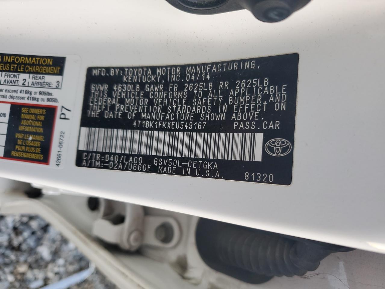 2014 Toyota Camry - Image 12