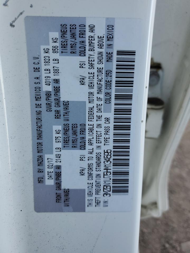2017 Mazda 3 Sport VIN: 3MZBN1U75HM134595 Lot: 76668944