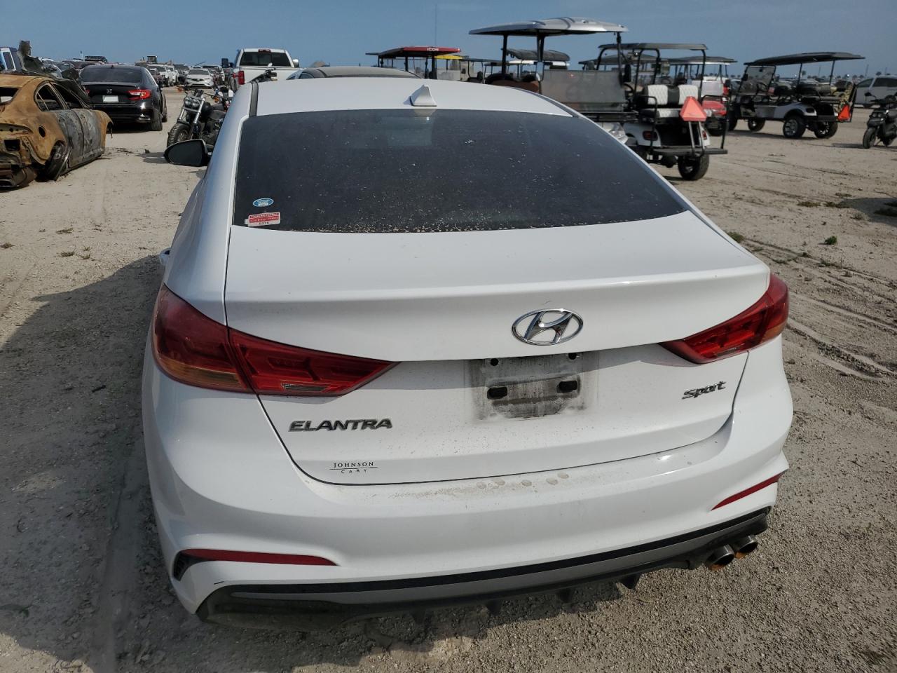 2018 Hyundai Elantra Sport VIN: KMHD04LB2JU447697 Lot: 75715264