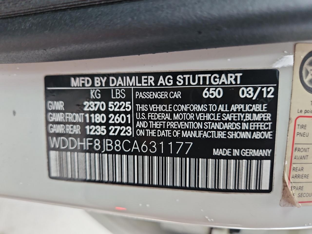 2012 Mercedes-Benz E 350 4Matic VIN: WDDHF8JB8CA631177 Lot: 76389214