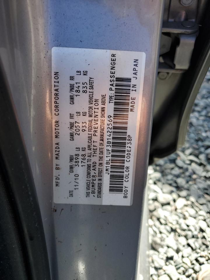 JM1BL1UF3B1422569 2011 Mazda 3 I