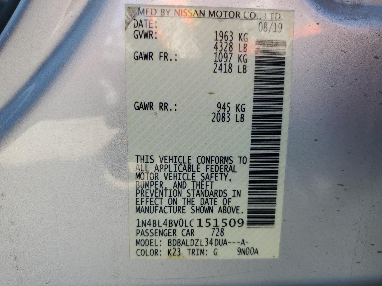 2020 Nissan Altima - Image 13