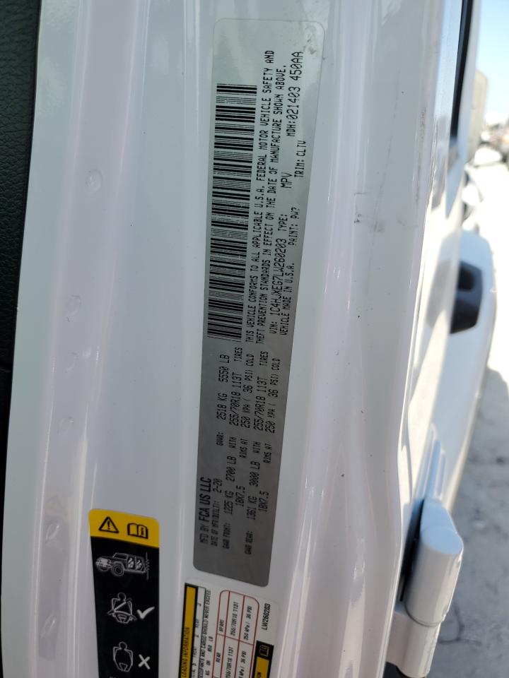 2020 Jeep Wrangler Unlimited Sahara VIN: 1C4HJXEG7LW260203 Lot: 74528674