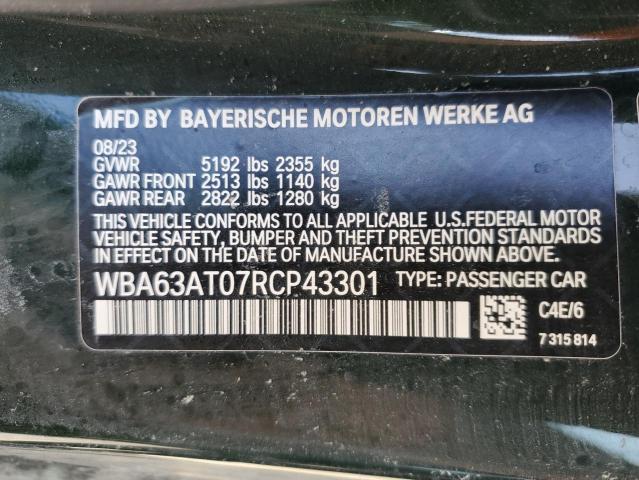 WBA63AT07RCP43301 BMW M4 40XI 13